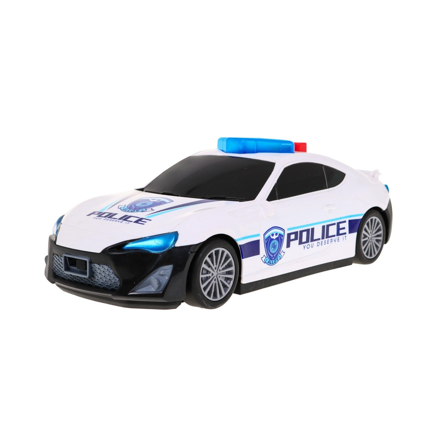 Policejní vůz 2v1 pro děti 3+ Úložný prostor pro pružiny + 3 Auta + Světla Zvuky