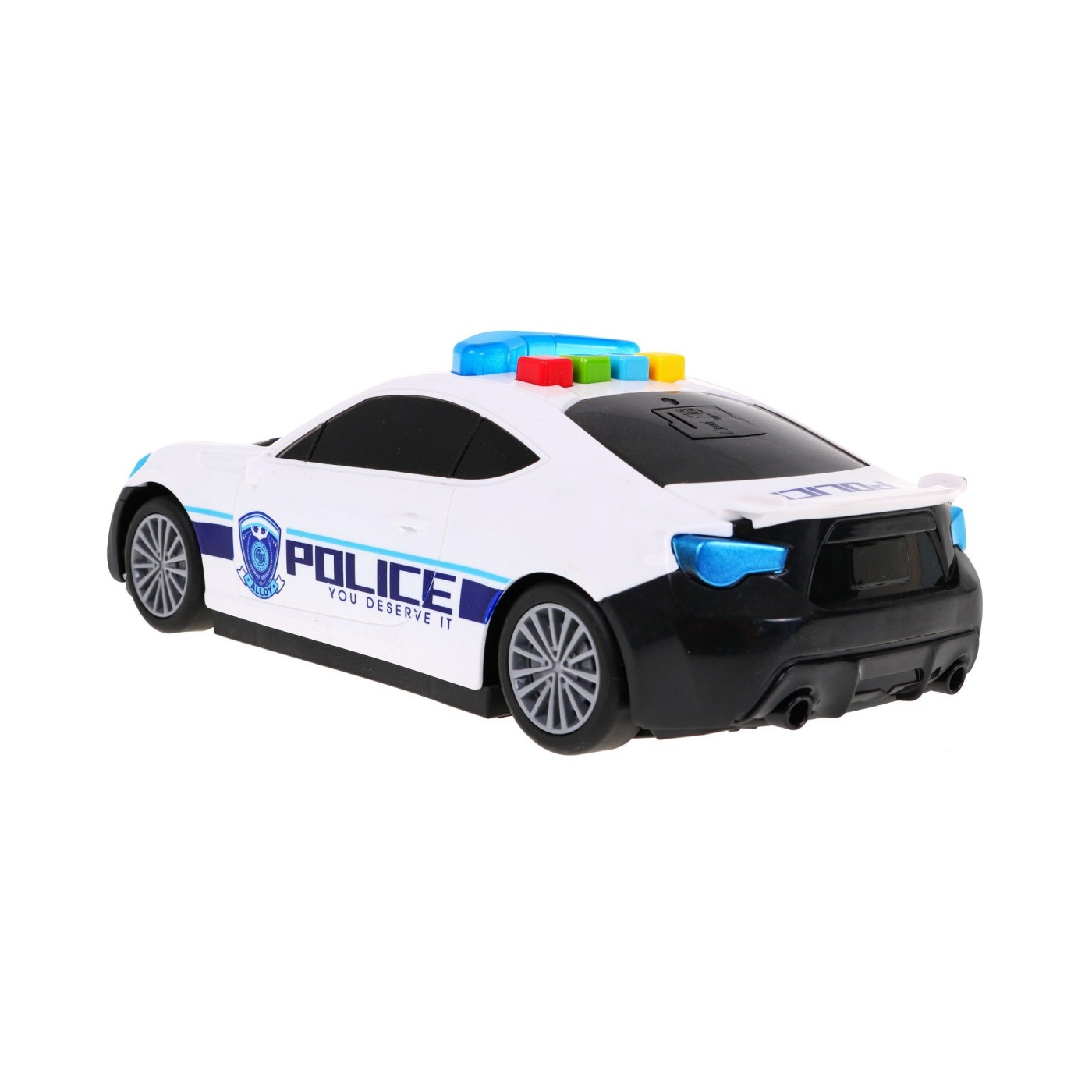 Policejní vůz 2v1 pro děti 3+ Úložný prostor pro pružiny + 3 Auta + Světla Zvuky