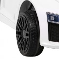 Dětská baterie Audi R8 bílá + dálkové ovládání + EVA + pomalý start + MP3 LED