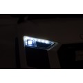 Dětská baterie Audi R8 bílá + dálkové ovládání + EVA + pomalý start + MP3 LED