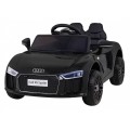 Audi R8 Bateriové dětské černé + Dálkové ovládání + EVA + Pomalý start + MP3 LED