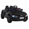 Audi R8 Bateriové dětské černé + Dálkové ovládání + EVA + Pomalý start + MP3 LED