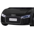 Audi R8 Bateriové dětské černé + Dálkové ovládání + EVA + Pomalý start + MP3 LED