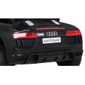 Audi R8 Bateriové dětské černé + Dálkové ovládání + EVA + Pomalý start + MP3 LED