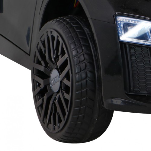Audi R8 Bateriové dětské černé + Dálkové ovládání + EVA + Pomalý start + MP3 LED