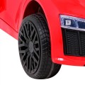 Audi R8 na baterii pro děti červená + dálkové ovládání + EVA + pomalý start + MP3 LED