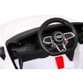 Baterie do auta Audi R8 LIFT bílá + dálkové ovládání + kola EVA + MP3 + LED