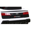 Baterie do auta Audi R8 LIFT bílá + dálkové ovládání + kola EVA + MP3 + LED