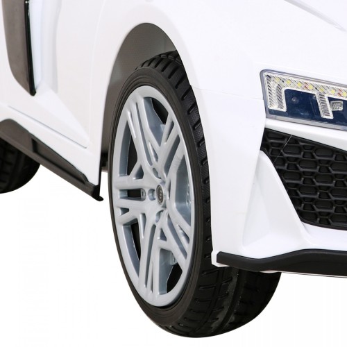 Baterie do auta Audi R8 LIFT bílá + dálkové ovládání + kola EVA + MP3 + LED