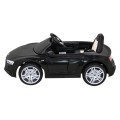 Audi R8 ZVEDACÍ baterie auto černá + dálkové ovládání EVA kola + MP3 + LED