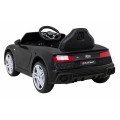 Audi R8 ZVEDACÍ baterie auto černá + dálkové ovládání EVA kola + MP3 + LED