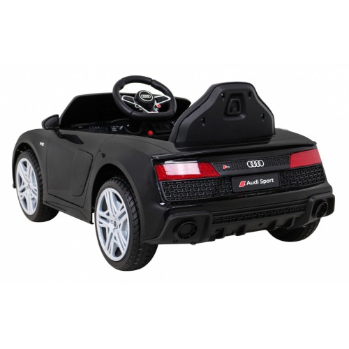 Audi R8 ZVEDACÍ baterie auto černá + dálkové ovládání EVA kola + MP3 + LED