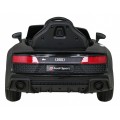 Audi R8 ZVEDACÍ baterie auto černá + dálkové ovládání EVA kola + MP3 + LED