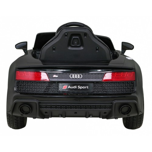 Audi R8 ZVEDACÍ baterie auto černá + dálkové ovládání EVA kola + MP3 + LED