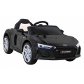 Audi R8 ZVEDACÍ baterie auto černá + dálkové ovládání EVA kola + MP3 + LED