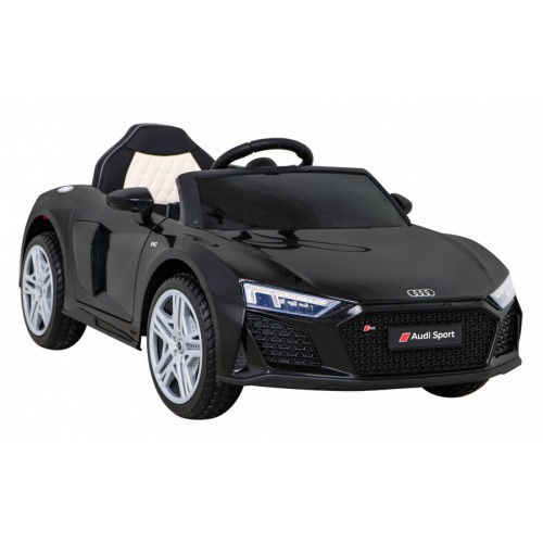 Audi R8 ZVEDACÍ baterie auto černá + dálkové ovládání EVA kola + MP3 + LED