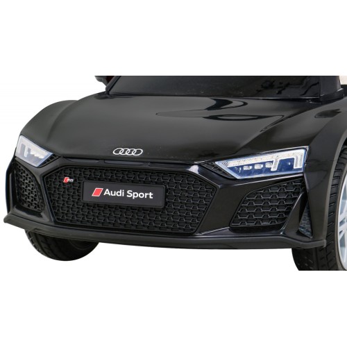 Audi R8 ZVEDACÍ baterie auto černá + dálkové ovládání EVA kola + MP3 + LED