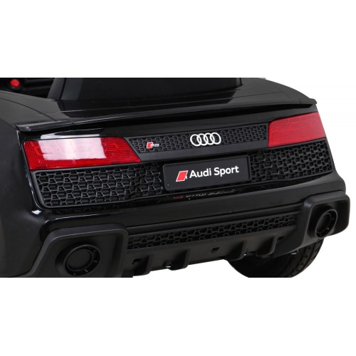 Audi R8 ZVEDACÍ baterie auto černá + dálkové ovládání EVA kola + MP3 + LED