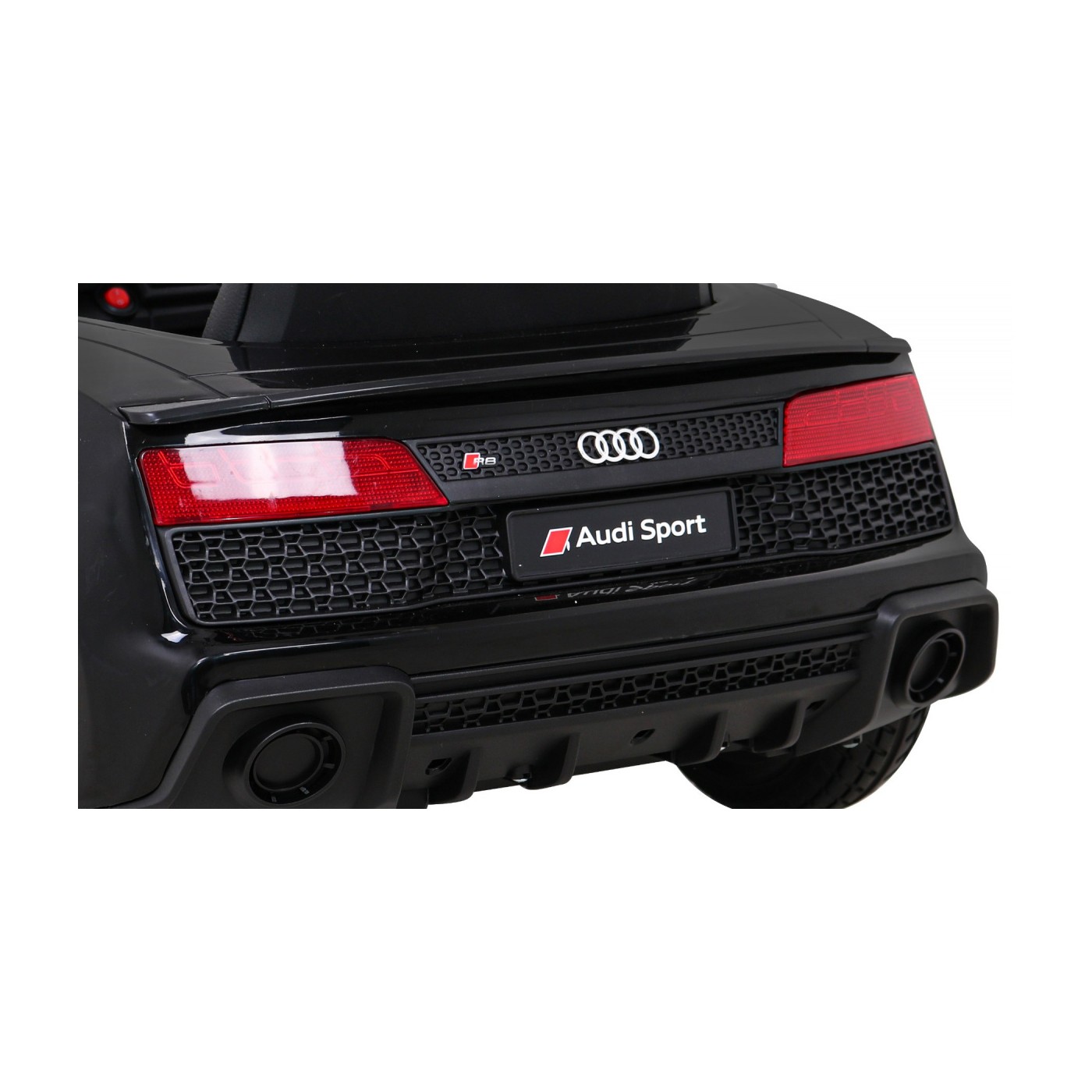 Audi R8 ZVEDACÍ baterie auto černá + dálkové ovládání EVA kola + MP3 + LED