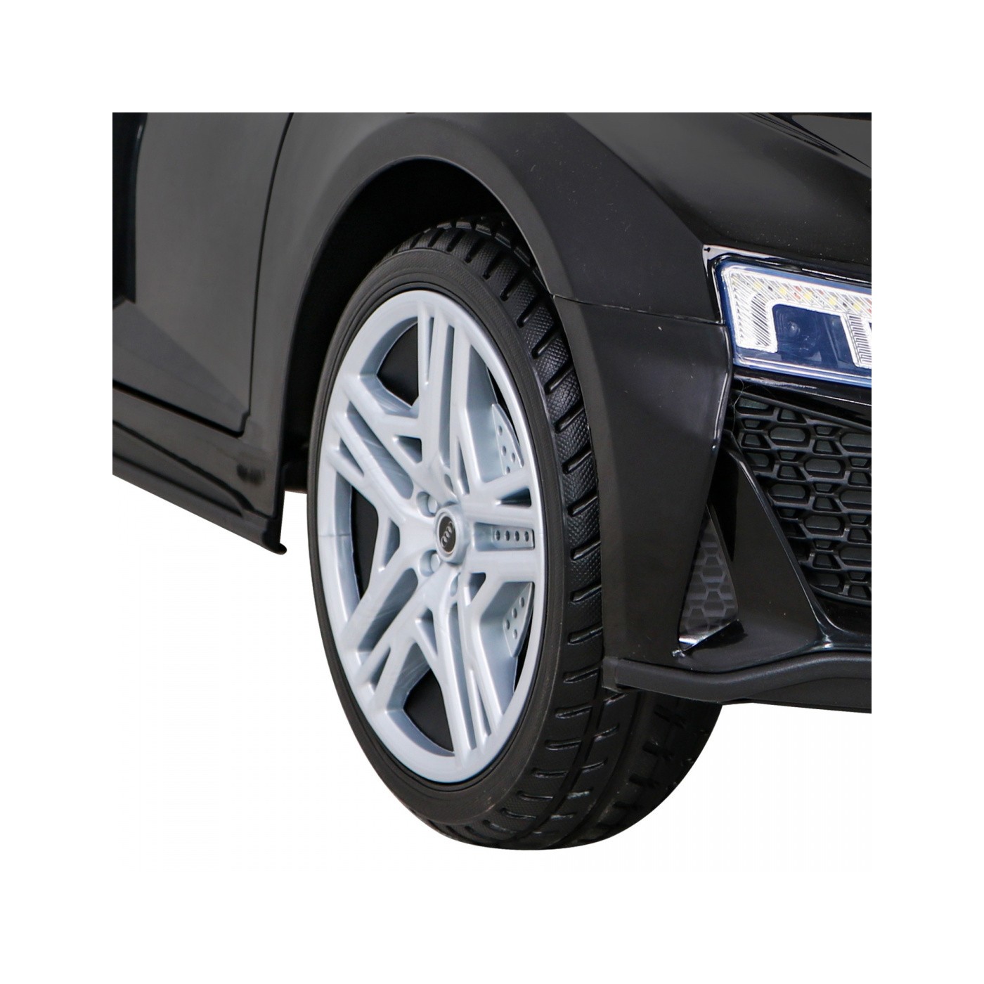 Audi R8 ZVEDACÍ baterie auto černá + dálkové ovládání EVA kola + MP3 + LED
