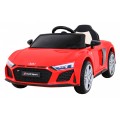 Audi R8 ZVEDACÍ baterie auto červená + dálkové ovládání EVA kola + MP3 + LED