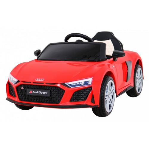 Audi R8 ZVEDACÍ baterie auto červená + dálkové ovládání EVA kola + MP3 + LED