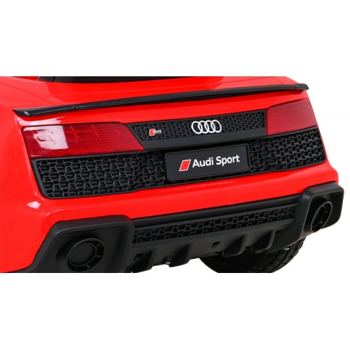 Audi R8 ZVEDACÍ baterie auto červená + dálkové ovládání EVA kola + MP3 + LED