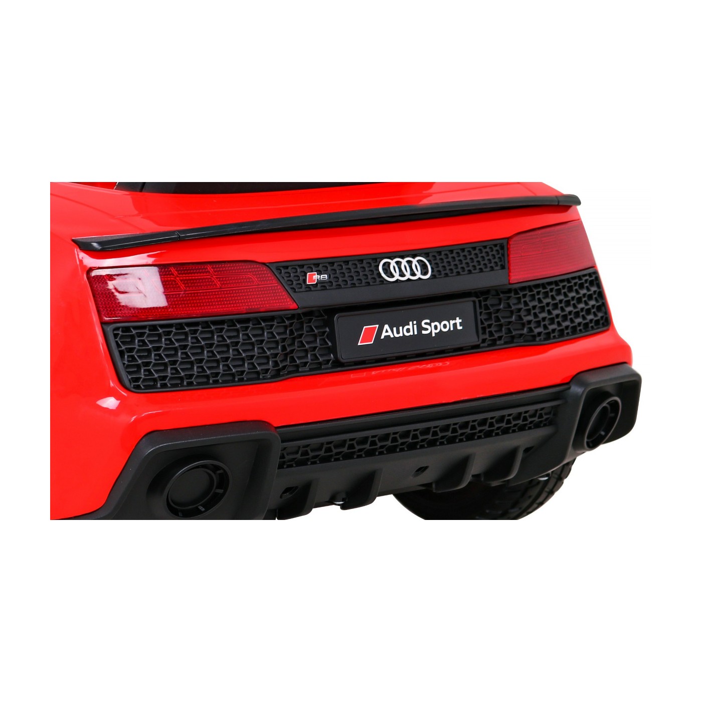 Audi R8 ZVEDACÍ baterie auto červená + dálkové ovládání EVA kola + MP3 + LED