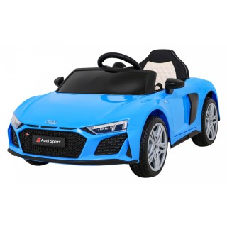 Audi R8 ZVEDACÍ baterie do auta modrá + dálkové ovládání EVA kola + MP3 + LED