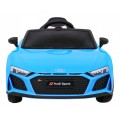 Audi R8 ZVEDACÍ baterie do auta modrá + dálkové ovládání EVA kola + MP3 + LED