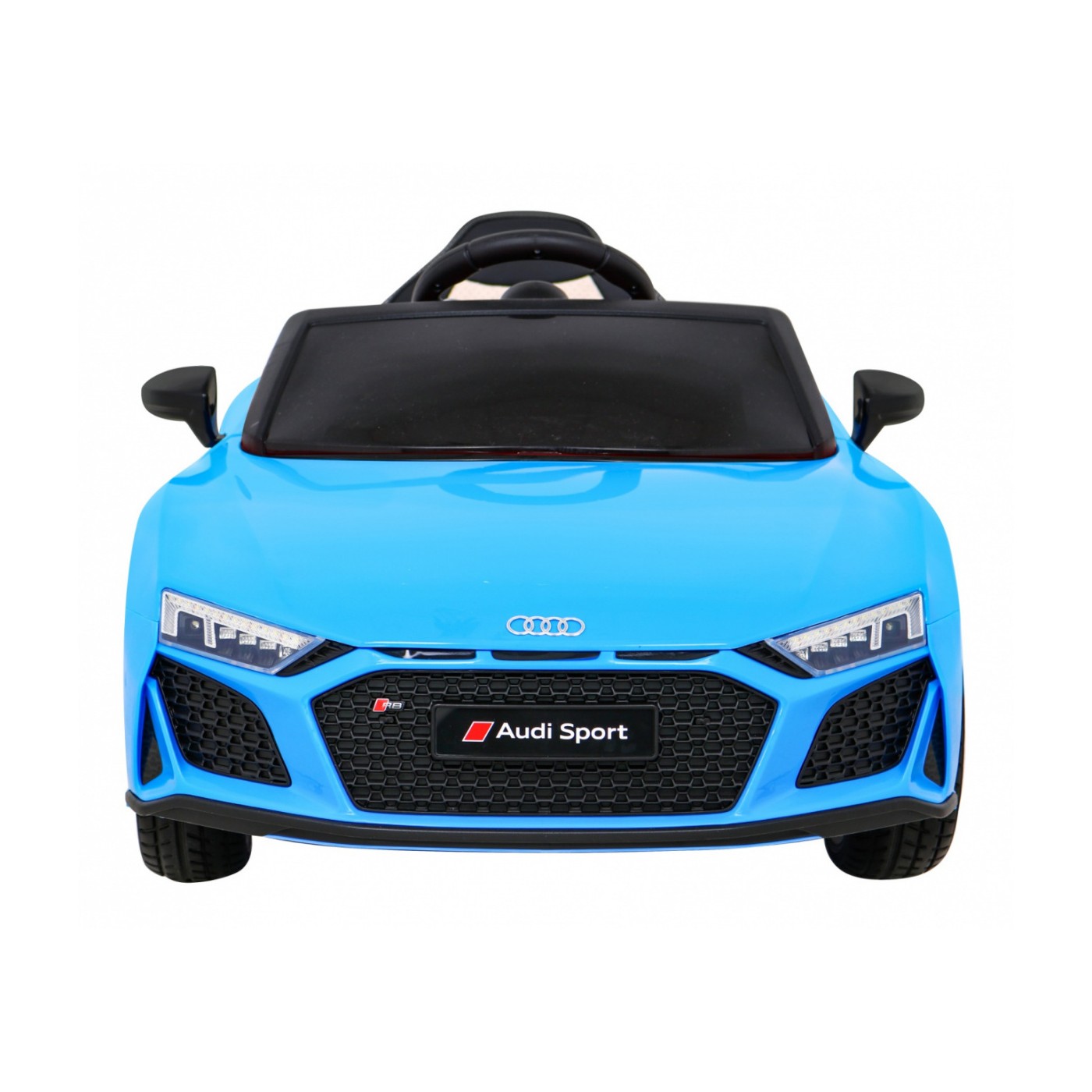 Audi R8 ZVEDACÍ baterie do auta modrá + dálkové ovládání EVA kola + MP3 + LED