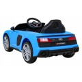 Audi R8 ZVEDACÍ baterie do auta modrá + dálkové ovládání EVA kola + MP3 + LED