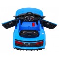 Audi R8 ZVEDACÍ baterie do auta modrá + dálkové ovládání EVA kola + MP3 + LED