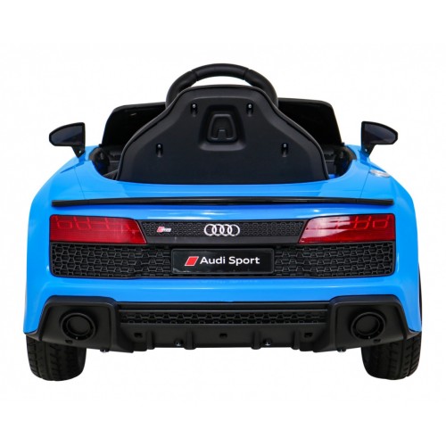 Audi R8 ZVEDACÍ baterie do auta modrá + dálkové ovládání EVA kola + MP3 + LED