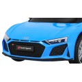 Audi R8 ZVEDACÍ baterie do auta modrá + dálkové ovládání EVA kola + MP3 + LED