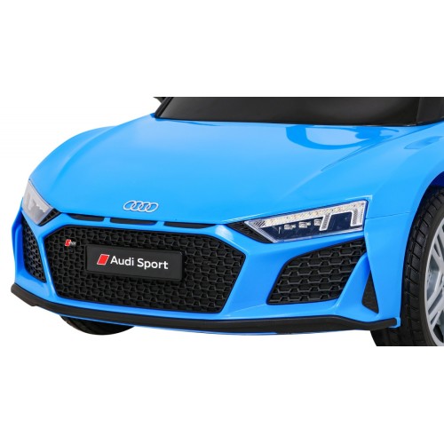 Audi R8 ZVEDACÍ baterie do auta modrá + dálkové ovládání EVA kola + MP3 + LED