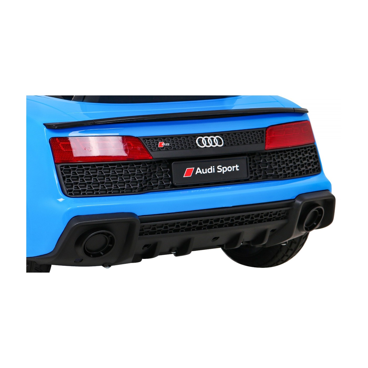 Audi R8 ZVEDACÍ baterie do auta modrá + dálkové ovládání EVA kola + MP3 + LED