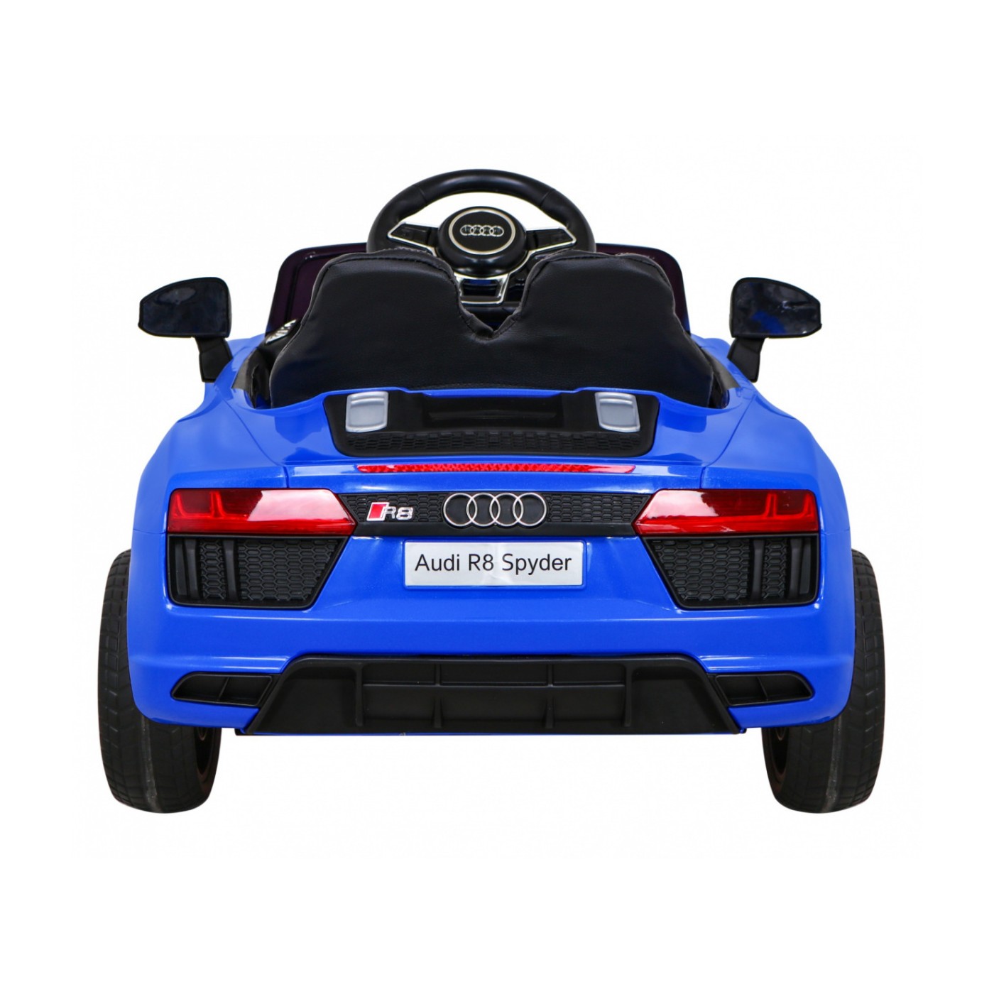 Dětská baterie Audi R8 modrá + dálkové ovládání + EVA + pomalý start + MP3 LED