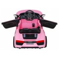 Dětská baterie Audi R8 růžová + dálkové ovládání + EVA + pomalý start + MP3 LED