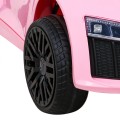 Dětská baterie Audi R8 růžová + dálkové ovládání + EVA + pomalý start + MP3 LED