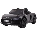 Audi R8 Spyder Bateriový Černý + Dálkové Ovládání + EVA + Pomalý Start + Rádio MP3 + LED