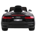 Audi R8 Spyder Bateriový Černý + Dálkové Ovládání + EVA + Pomalý Start + Rádio MP3 + LED