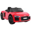 Audi R8 Spyder baterie ovládaná červeně + dálkové ovládání + EVA + pomalý start + MP3 rádio + LED