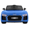 Audi R8 Spyder Bateriově napájený lak modrý dálkový EVA pomalý start rádio MP3 LED