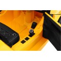 Audi R8 Spyder na baterii žlutý dálkový EVA pomalý start rádio MP3 LED