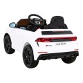 Baterie do auta Audi RS Q8 bílá + dálkové ovládání + pomalý start + EVA + LED + MP3 USB