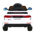 Baterie do auta Audi RS Q8 bílá + dálkové ovládání + pomalý start + EVA + LED + MP3 USB