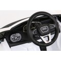 Baterie do auta Audi RS Q8 bílá + dálkové ovládání + pomalý start + EVA + LED + MP3 USB