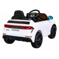 Baterie do auta Audi RS Q8 bílá + dálkové ovládání + pomalý start + EVA + LED + MP3 USB