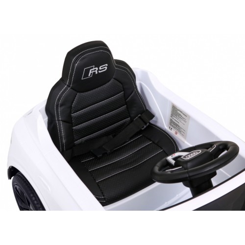 Baterie do auta Audi RS Q8 bílá + dálkové ovládání + pomalý start + EVA + LED + MP3 USB